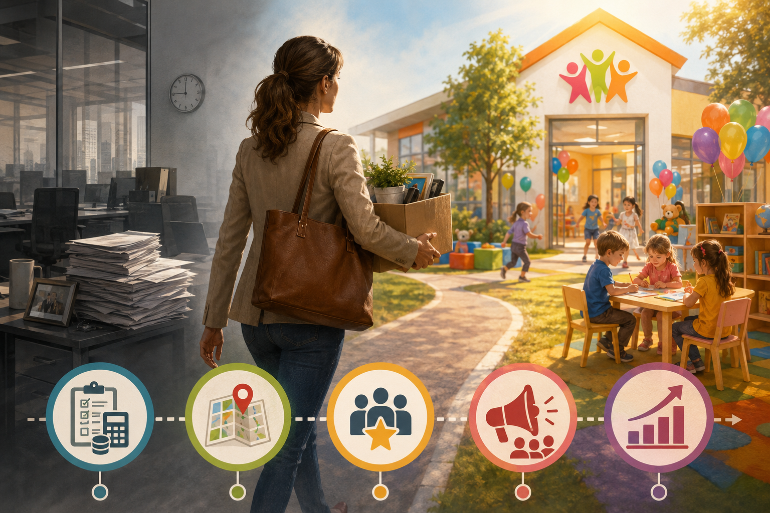 From Corporate Employee to Child Center Owner: A Step-by-Step Transition Strategy Without Fatal Errors